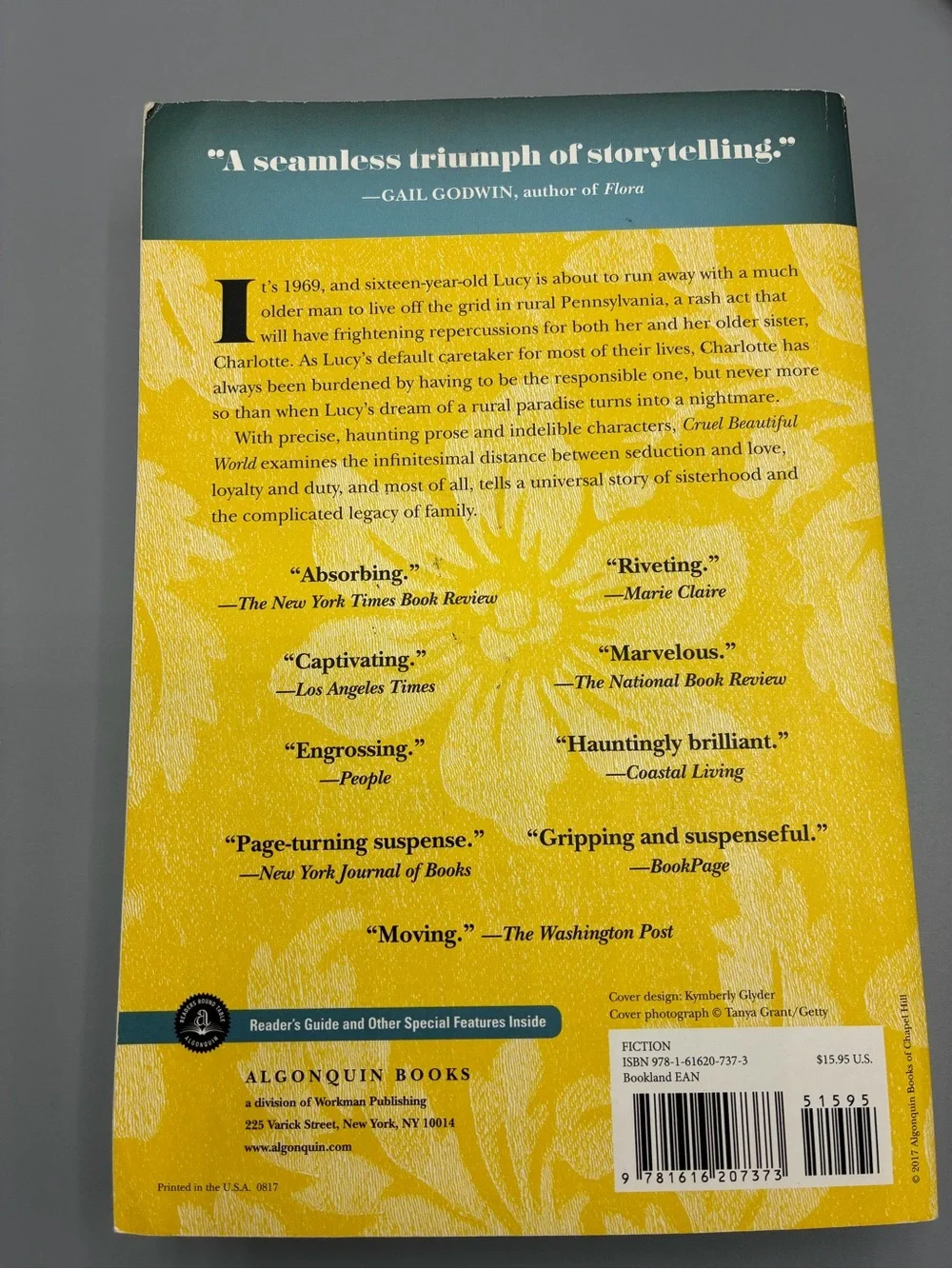 3/$10 Cruel Beautiful World by Caroline Leavitt